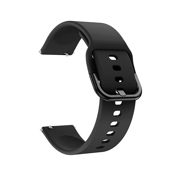 Amazfit GTR Mini用 バンド ベルト 交換バンド 交換ベルト シリコン 替えバンド アクセサリー (ブラック)