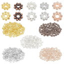 約500個/箱 5色 合金 スペーサービーズ 5x1.5mm 菊座 花座 座金 チベットスタイル ビーズ メタルビーズ チャーム ジュエリー製作 アクセサリーパ...