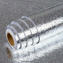 40cmx3m ステンレスシート 壁 キッチン シート 金属 壁紙シール アルミシート 壁紙 簡単な貼付 接着剤付き ウォールス テッカー防水 耐熱 防汚 防油 防カビ 模様替え おしゃれ キッチン 台所 玄関 テーブルカッティングシート 洋風 DI|詳細画像