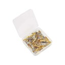ブローチピン ブローチ金具 とめピン 金属パーツ アクセサリーパーツ 手芸 DIY ゴールド (15mm, 100枚セット)