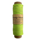 Hemp twine 麻紐 62m巻 2020シリーズ (0.5mm 25g 62m ライムグリーン)
