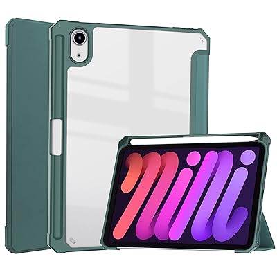 iPad mini 6 ケース iPad mini 6 ケースペンホルダー付き iPad mini 6 カバー【Trocent】 iPad mini 6 ケース 2021 iPad Mini 第6世代 ケース iPad mini 8.3 インチ スマ