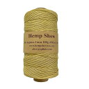 HempShow マカロンカラーパレット ヘンプ製1mm 麻紐(ヘンプ100%) 130m巻 (淡黄)