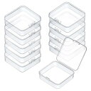 小分けケース 10個セット 5.4*5.4*2cm 透明 プラスチック製 小物入れ 収納ケース ミニケース アクセサリーケース プラスチックケース 正方形 小物...