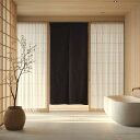 ロング のれん 間仕切り おしゃれ 遮光 暖簾 温泉 四季兼用 目隠し 障子 72x150cm ブラウン 1枚
