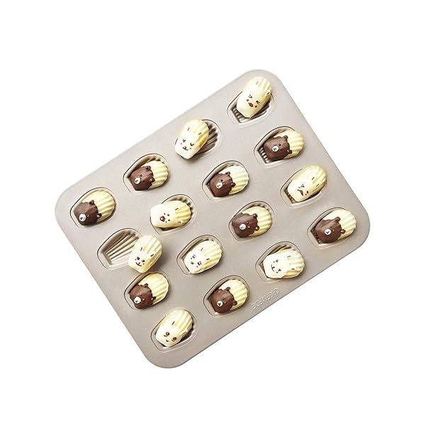 マドレーヌ 型 カップケーキ型 16ヶ取 粘りにくいケーキ型