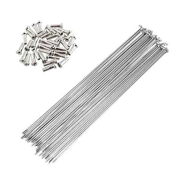 自転車 ステンレススチール スポーク 170mm-297mm 銅キャップ付き 36本