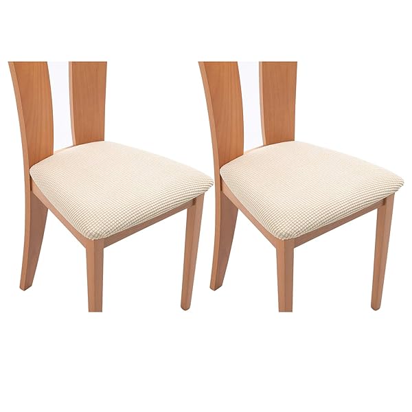 座面カバー, 2枚 椅子カバー 座面 チェアカバー 選べる 11色 伸縮素材 ストレッチ ふわふわ 家庭 ホテ..