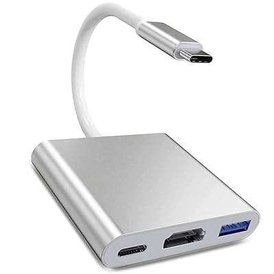 VAVIICLO USB Type-C 3in1 HDMIアダプター - 4K@30Hz解像度のHDMIポート、USB 3.0高速ポート、100W急速PD充電ポートを搭載 - MacBook Pro/Air、iPad Pro、Samsung Gala