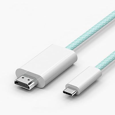 VAVIICLO高耐久ナイロン USB Type C HDMI 変換ケーブル 1.8M接続ケーブル Thunderbolt3/4 タイプC to hdmi 対応iPhone 15/iPhone 15 Pro Max/MacBook Pro/iPad