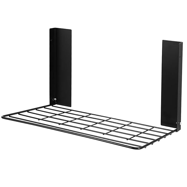 洗濯機横 マグネット 浴室用ラック 折り畳み棚 ブラック 約W43XD27XH26cm 風呂場洗面所洗濯機横収納ラック 折り畳み式 耐荷重5KG