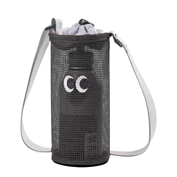 水筒カバー ショルダー ストラップ 付き 水筒ホルダー 肩かけ キッズ ショルダー 持ち歩き 肩掛け 登山..