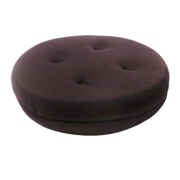 座布団 クッション 丸椅子 カバー 超通気性 丸洗える ラウンド 座面クッション チェアパッド 直径30cm ..