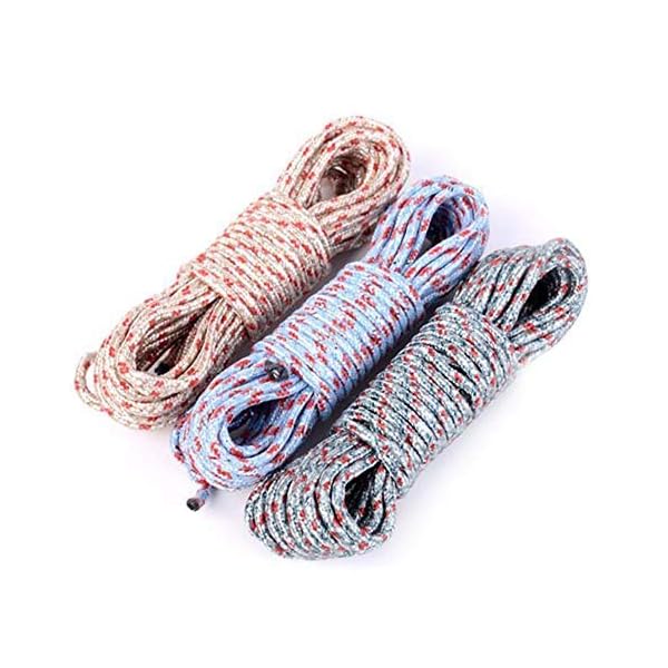 物干しロープ 洗濯ロープ ナイロンロープ ハンガーストップ 頑丈 梅雨対策 防風 滑り止め 携帯便利 旅..