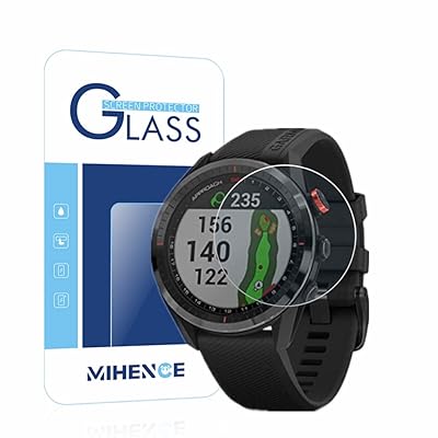 y3z Mihence Compatible with (K[~) Garmin Approach S62 یtB, 9H KXیtB Ή GARMIN (K[~) Approach S62 SmartwatchX}[gr
