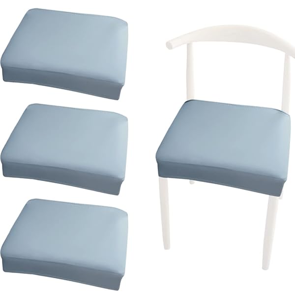 椅子 カバー レザー 座面カバー 椅子カバー チェアカバー 洗える レストラン 伸縮素材 汚れ防止 ダイニ..