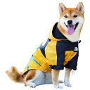 犬用 レインコート 雨具 ドッグウェア ワンちゃん 服 フード付き カッパ 可愛い マジックテープ 調整ゴム付き リード穴有り 洗える 梅雨対策 脱着簡単 通気...