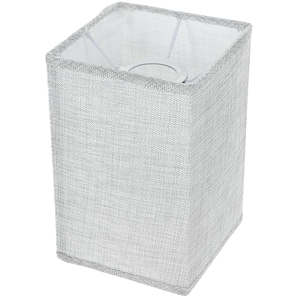 ランプシェード 電球カバー 照明カバー リネンのランプシェード 傘のみ 電気スタンドの傘 分離可能 雰囲気 照明 装飾ランプ テーブルランプ/ウォールランプ/シャンデリア用 シェード (グレー)