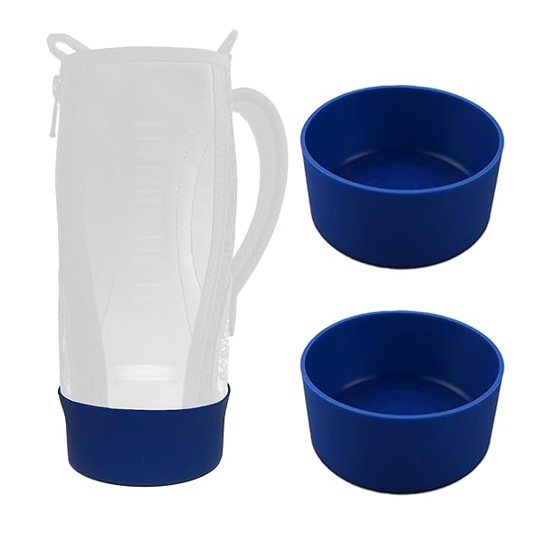 水筒 底カバー シリコン 補強 1L 1.5L 800mlカバー用 水筒ポーチ 破損 修復 ペットボトル カバー 底抜..