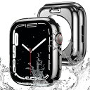 for Apple Watch ケース 45mm 44mm 対応 と互換性があり 数秒で Ultra シリーズの外観に変換できます 360度全面防水 バンド 水泳・スポーツ専用 ガラスフィルム 一体型 apple watch 用 カバー 360フルボ