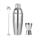 カクテルシェイカー 3点セット カクテルシェーカー550ml メジャーカップ15/30ml バースプーン 20.5cm ステンレス製 cocktail set ...