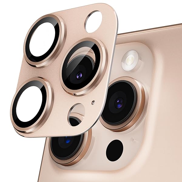 カメラカバー iPhone 16 Pro/16 Pro Max用 カメラフィルム 全面保護 9H強化ガラス アルミ合金 傷防止 レンズ保護 耐衝撃 アイフォン16 プロ/16 プロmax 用 カメラ保護 高透過率 黒縁取り 露出オーバー防止 カメラレ