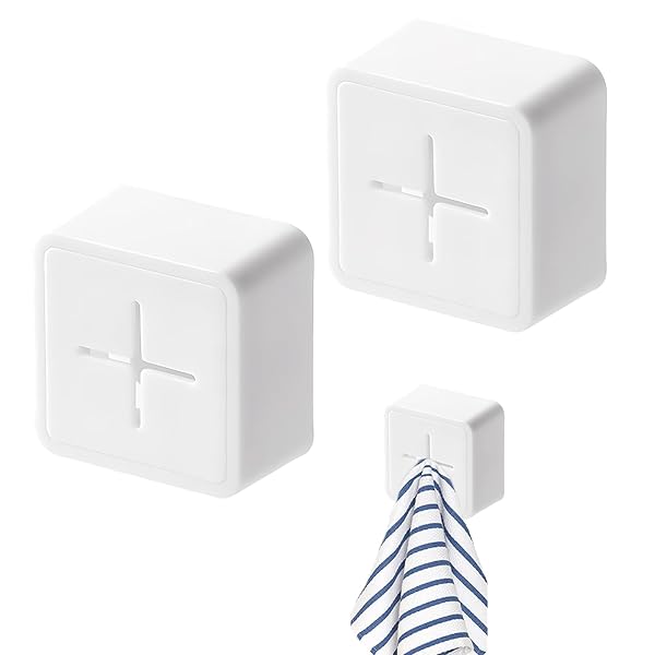 タオルホルダー 2個セット 粘着式 フィルムフック 壁掛け タオルハンガー 取り付け簡単 台所 洗面所 布..