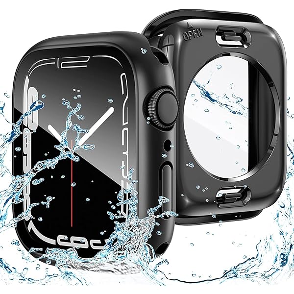 for Apple Watch ケース 360度全面防水 バンド 水泳・スポーツ専用 ガラスフィルム 一体型 apple watch 用 カバー 360フルボディ防水 アップルウォッチ ケース Apple Watch Series 10 42mm対応