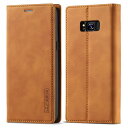 Samsung Galaxy S8 ケース ギャラクシー S8 ケース 手帳型 高級PUレザー 艶なしPU革 TPU バンパー カード収納 スタンド機能 マグネ...