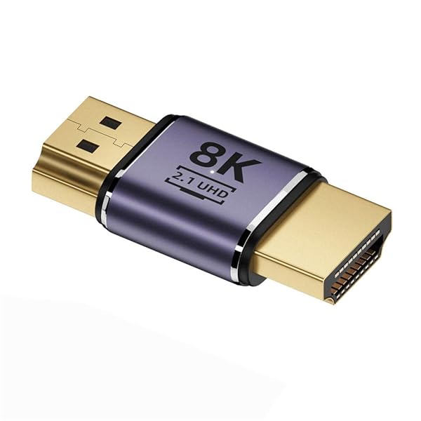 HDMI 8 KオスからHDMI 2.1オスUHD拡張ゴールドコンバータアダプタは8 K 60 hz HDTVをサポートする