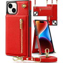 iphone 15 Plus ケース手帳型 アイフォン 15 プラススマホ ケース 財布型 iPhone 15 plus 適用 携帯ケース 肩掛け 首かけ 斜めがけ ショルダー アイフォン15plus ケース手帳型 背面 カード収納 ストラップ付き