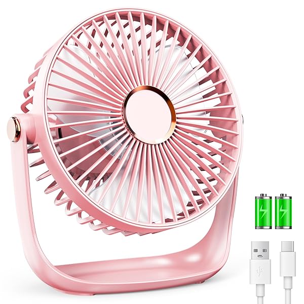 卓上扇風機 静音 小型 オフィス usbファン パワフル送風 Type-C対応 ミニ 卓上ファン 360度角度調整 五段階風量調節 リズム風 長時間連続使用 強力 省エネ 軽量 アウトドア/寮/部屋/学校/車/キッチン適用のUSB卓上扇風機 リビング