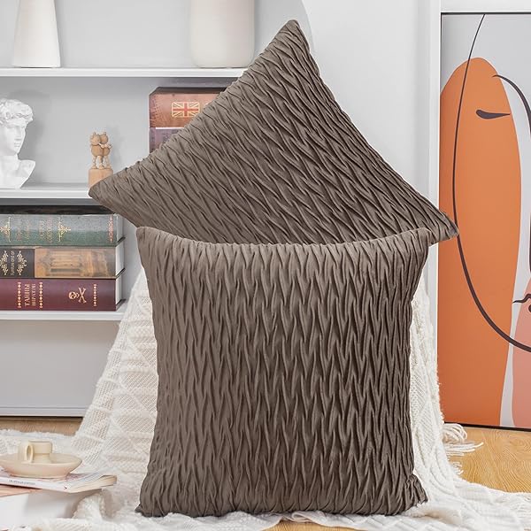 クッションカバー 2枚セット 北欧 柔らかい ビロード無地 背当て 装飾 枕カバー 座布団カバー ソファ用..