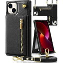 iphone 13 ケース手帳型 iphone 13スマホ ケース 財布型 iPhone 13適用 携帯ケース 肩掛け 首かけ 斜めがけ ショルダー アイフォン...