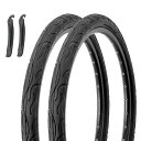 2本セット 26インチ 自転車 タイヤ: 26×2.125インチ 57-559 マウンテン/クルーズバイク - MTB/ATV 全地形車 折り畳み式 交換用タイヤ、タイヤレバー