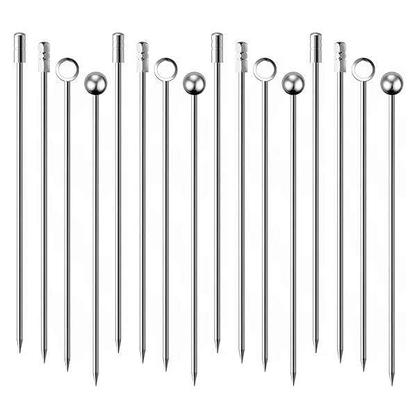 カクテルピック ステンレス製 16本セット シルバー オードブルピン ピンチョス カクテルピン フルーツ..