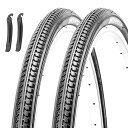 2本 26×1 3/8 自転車 タイヤ:26インチ 37-590 軽快車 耐摩耗 街乗り通勤 アーバンバイク、ママチャリ対応 - 折りたたみ式 交換用タイヤ - ブラック
