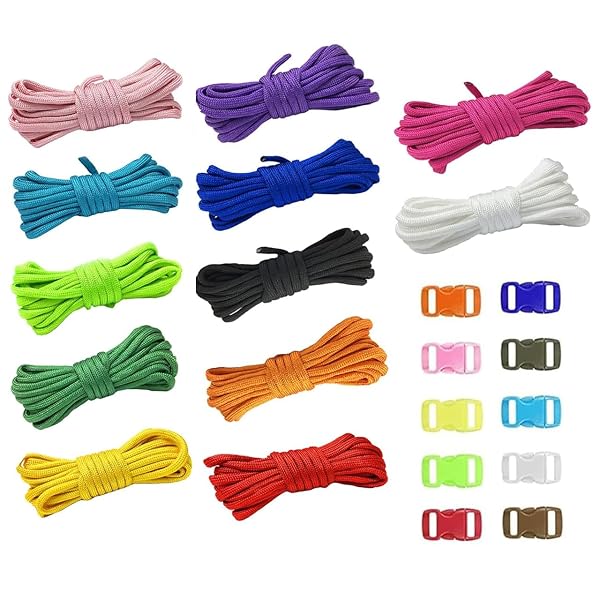 パラコード テントロープ 4mm 長さ3m 12色セット キャンプ アウトドア キャンプ アウトドア用 7本のストランド おしゃれ カラフル 耐荷重 ペット D...