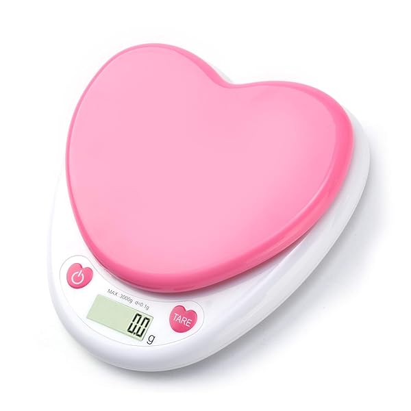 計量器 デジタル 風袋引き機能 キッチン用 電子天秤 精密 コンパクト 料理 ベーキン 電子 はかり ピンク
