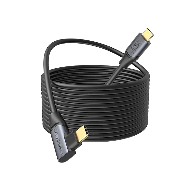 Quest 2 link対応 ケーブル 5M, Oculus link適用 ケーブル, USB-C to USB-C ケーブル 5 Gbpsデータ転送 iPhone 15 iPhone 15Pro Max Steam VR/VRヘッドセット対応＆ゲー