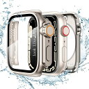 for Apple Watchケース 45mm/44mm/41mm/40mm 瞬時にApple Watch Ultra 2/Ultraに変身する 防水 series 9/8/7/SE/6/5/4 液晶保護フィルム+保護ケース+背面ケースの3 in 1(2)