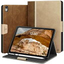iPad 11世代 (A16) ケース 2025 11インチ・iPad 10世代 カバー 10.9インチ 2022 手帳型 ペン収納 高級PUレザー製 オートスリープ 絵描き角度 ペンホルダー付き スタンド機能 キズ防止 全面保護, ベージュ