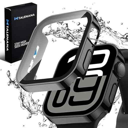 for Apple Watch防水ケース 46/42mm アップルウォッチ保護ケース 強化ガラスフィルム 一体型 Series 10 全面保護 耐衝撃 3D直角エッジデザイン PC素材 高タッチ感度 衝撃吸収 取付簡単 Apple Watchアクセサ for Apple Watch防水ケース 46/42mm アップルウォッチ保護ケース 強化ガラスフィルム 一体型 Series 10 全面保護 耐衝撃 3D直角エッジデザイン PC素材 高タッチ感度 衝撃吸収 取付簡単 Apple Watchアクセサ