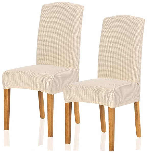 椅子カバー 2枚， チェアカバー 選べる 11色 伸縮素材 ストレッチ ふわふわ 家庭・ホテル用 ウェディン..