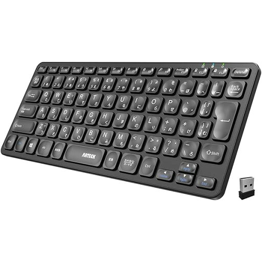 2.4Gワイヤレス キーボード 無線 軽量 フルサイズ メディア機能 ホットキー コンピューター、デスクトップ、PC、ラップトップ、Surface、スマートテレビ、Windows10/8/7との交換性あり 2.4Gワイヤレス キーボード 無線 軽量 フルサイズ メディア機能 ホットキー コンピューター、デスクトップ、PC、ラップトップ、Surface、スマートテレビ、Windows10/8/7との交換性あり
