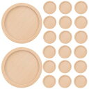 カボション台座 木製 ブローチピン ミール皿 丸皿 内径25mm DIY アクセサリーパーツ ペンダント 50個入
