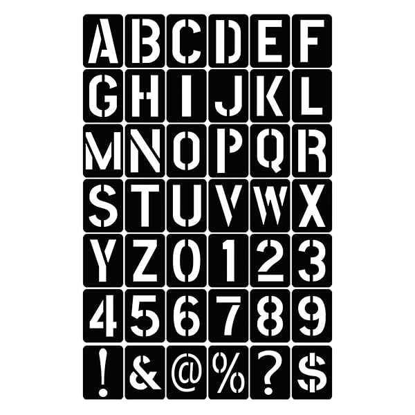 ステンシル,42PCSステンシル文字と数字のテンプレート再利用可能な洗えるアルファベットステンシル環境にやさしいPPアートクラフトテンプレート木材スクラップブッ...