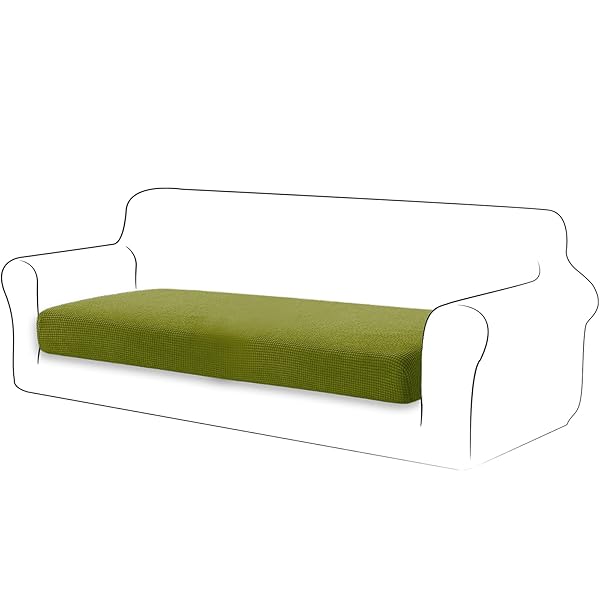 ソファー座面カバー 3人掛け ソファー クッション カバー 無地 縦横弾力 ストレッチ フィットタイプ 滑..