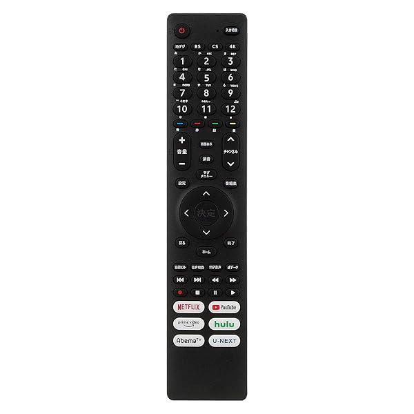 代用リモコン MBE3B4 Fits for ハイセンス Hisense 液晶テレビ リモコン EN3B40H HJ75U6F4U HJ65U6F3U HJ55U6F3U 55A8FJ HJ55A6802FU HJ50U6F3U など