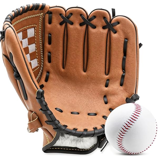 野球 グローブ 大人用 12.5インチ 軟式 練習ボール付き 野球グローブ キャッチボール用 軽量設計 初心者向け 右投げ用 練習用ボール付属 大人 トレーニング用 レジャー 人工皮革 衝撃吸収